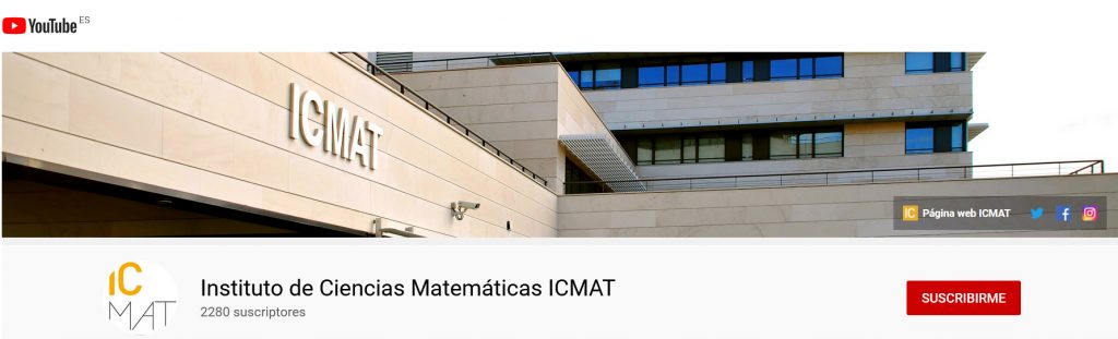Las actividades científicas del ICMAT, ahora también en YouTube