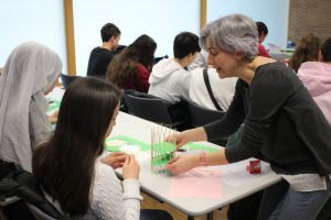 Ana Bravo, en un taller con motivo del 11F